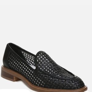 Women's Sarto By Eda Loafer Black Almond Toe Slip-On, 6